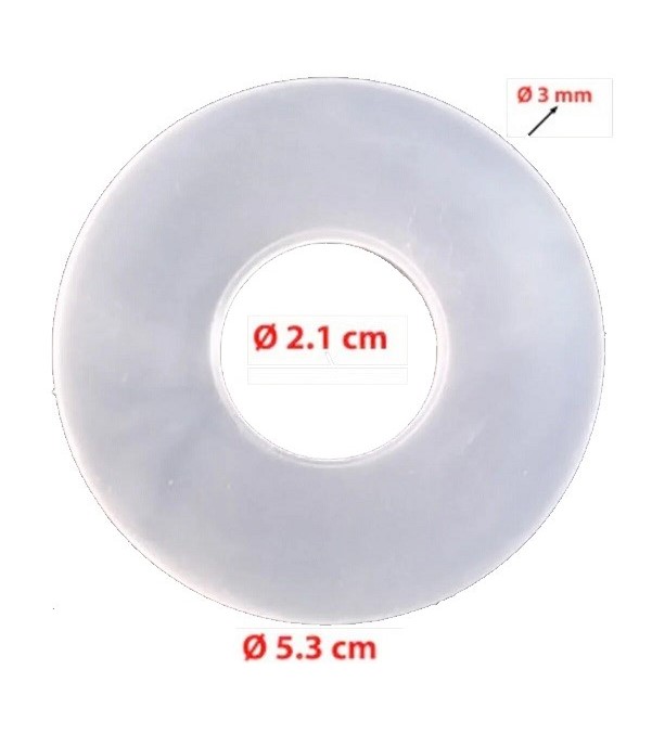 IFealClear Toilet Flush Valve Seal 2-Pack - Blue Rubber Ring Replacement For American Standard Champion 4 & Eljer Titan 4